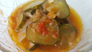 Тёщин язык, цыганка готовит. Зимний салат из огурцов. Gipsy cuisine.
