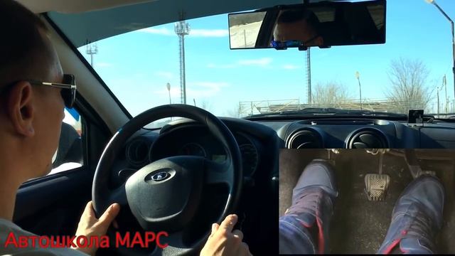 Упражнение эстакада (горка) без ручника. Экзаменационные упражнения на автодроме. смотреть онлайн