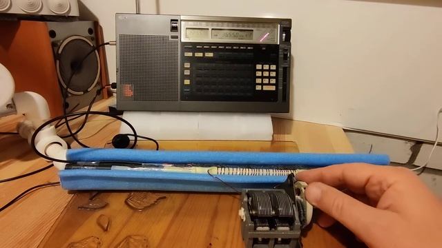 Прием на ферритовую антенну. Сравнение по шумам со штырем. 80 метров. SSB смотреть онлайн