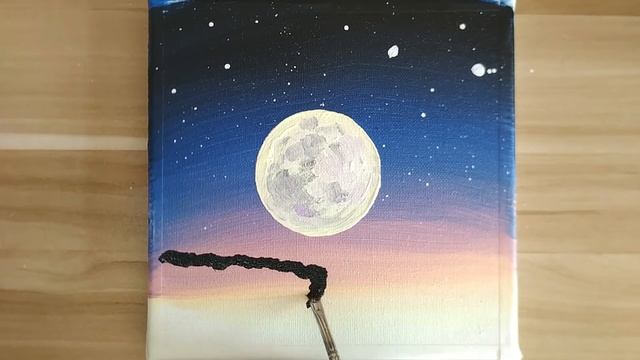 Acrylic painting / Wolf howling / A Wolf in the snow / Easy painting Tutorial #138 смотреть онлайн