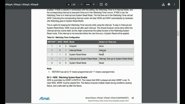 Энергосбережение на ATtiny10. Watchdog и внешнее прерывание INT0. Потребление ATtiny10 в режиме сна смотреть онлайн