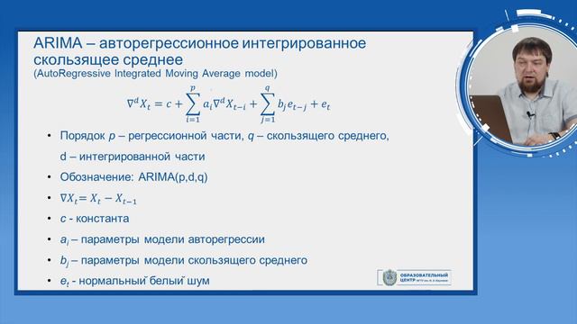 Авторегрессия ARIMA. Модели. Часть 2 смотреть онлайн