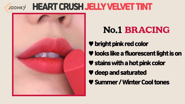 Holika Holika's Heart Crush Jelly Velvet Tint / How To Gradation & Full Lip / Tone Recommendation