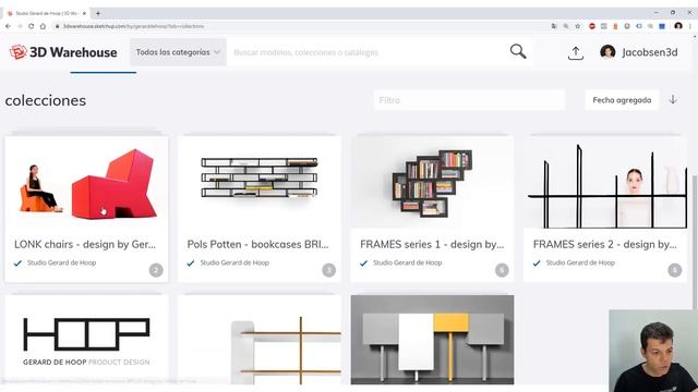 Cómo descargar muebles de diseño en 3dwarehouse para Sketchup смотреть онлайн