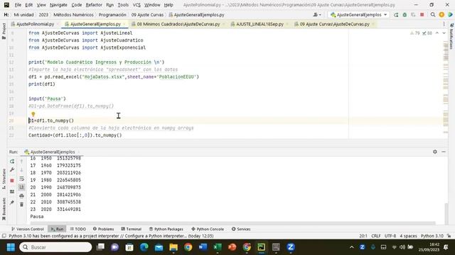 MN 2023 25 Sep Ajuste de Curvas en Python смотреть онлайн