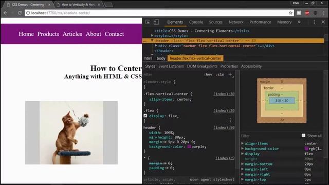 Centering HTML Text DIVs and Images Using CSS Flex смотреть онлайн