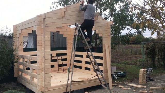 Строительство беседки под ключ из минибруса смотреть онлайн