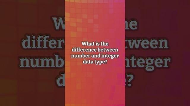 What is not an integer data type? смотреть онлайн