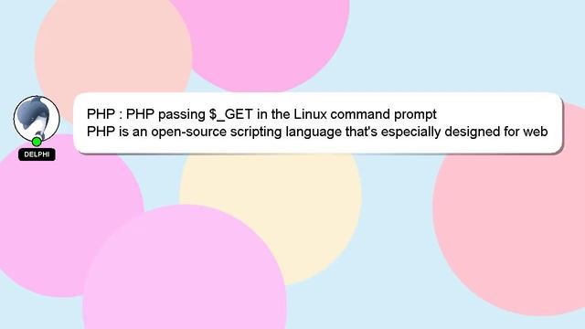 PHP : PHP passing $_GET in the Linux command prompt смотреть онлайн