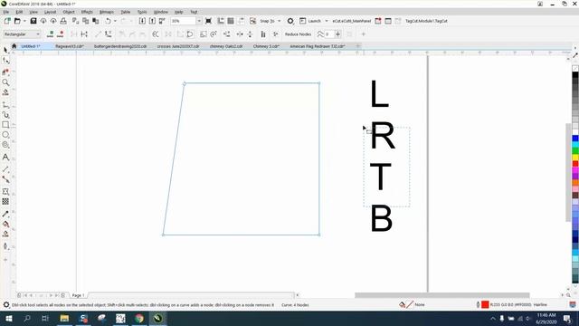 Corel Draw Tips & Tricks Align Nodes with L R T B смотреть онлайн