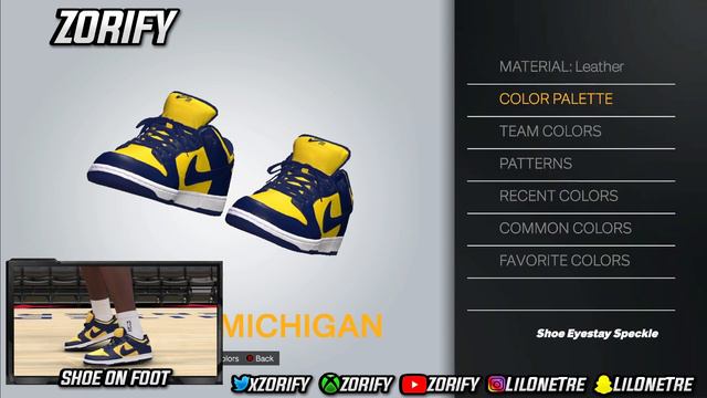 NBA 2K24 Next Gen Shoe Creator - Nike Dunk Low "Michigan" смотреть онлайн