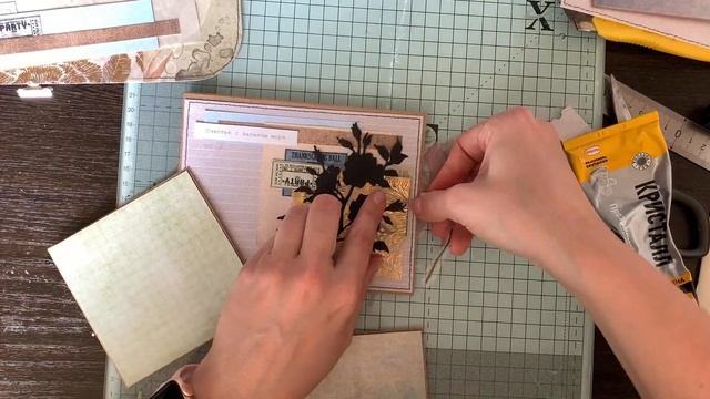 Второй разворот альбома / мастер-класс / scrapbooking / tutorial / скрапбукинг смотреть онлайн