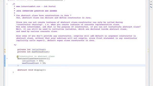 CAN ABSTRACT CLASS HAVE CONSTRUCTORS IN JAVA TAMIL DEMO смотреть онлайн