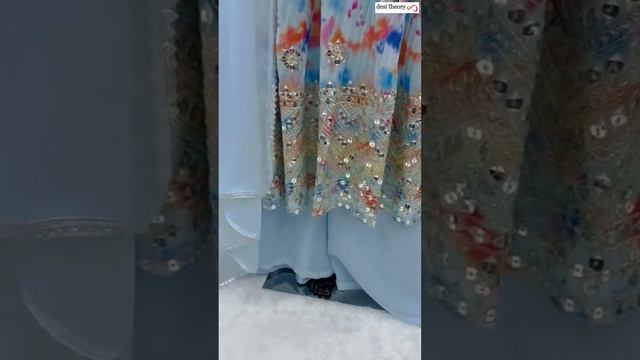 Groovy Sequins Work Georgette Palazzo Style Readymade Suit смотреть онлайн