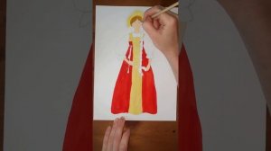 Видео-урок по рисованию и ИЗО "Женский русский народный костюм"