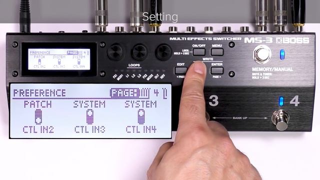 MS-3 Quick Start Chapter7: Changing the BANK with the External Footswitch (SYSTEM Setting) смотреть онлайн