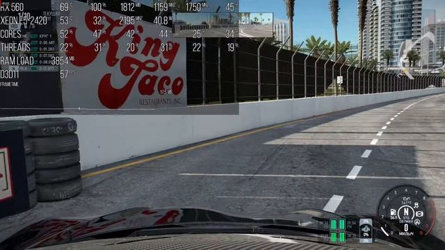 Project CARS 2 тест FPS на RX 560 2 GB; DDR3 8 GB; Xeon E5-2420 смотреть онлайн
