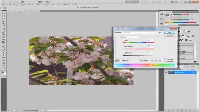 Hue & Saturation in PhotoShop - Telugu-Lesson-8 смотреть онлайн