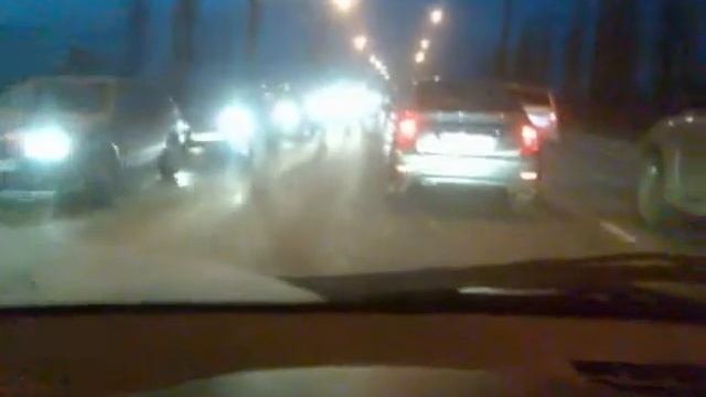 Пробка. Октябрьский мост. Липецк. смотреть онлайн
