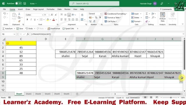 3 Best Methods To Convert Rows to Columns with Transpose in Excel | Rotate your Excel Data смотреть онлайн