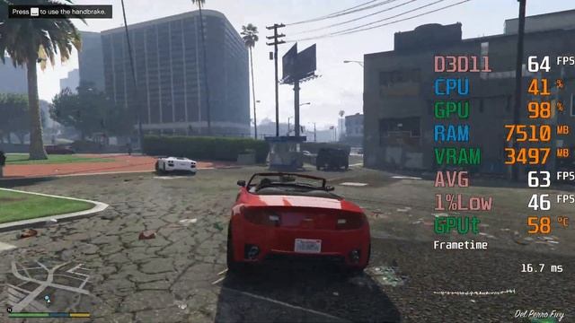 GeForce GTX 1050 ti -- Intel Core i3-10100F -- Grand Theft Auto V GTA V FPS Test смотреть онлайн