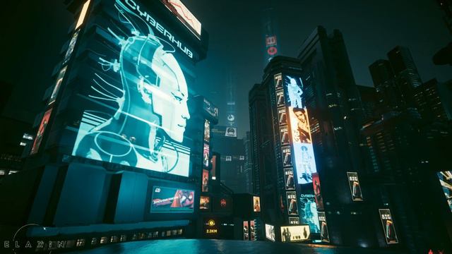 Cyberpunk 2077 Ambience - Night City - Neon Lights ASMR 🌌🌌🌌