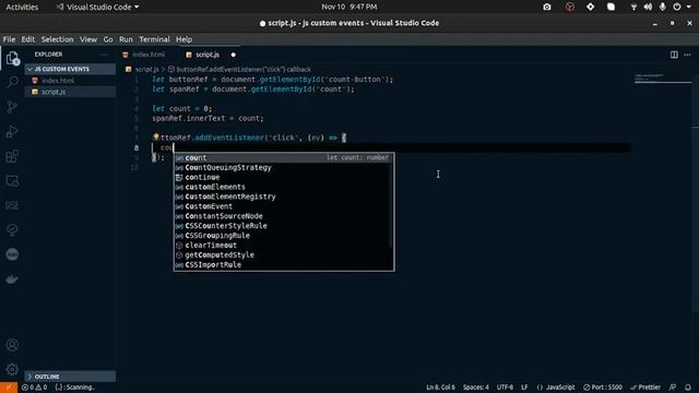 Custom events in javascript || Satyam sinha смотреть онлайн