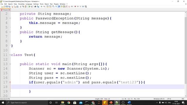 Practice Question 08 - Custom Exception смотреть онлайн