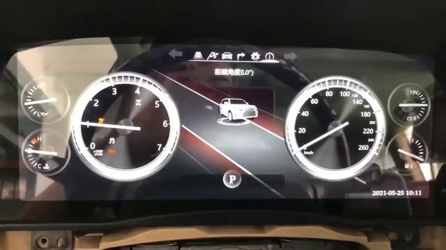 Belsee Lexus LX570 Android LCD Car Digital Instrument Cluster starting up Review смотреть онлайн