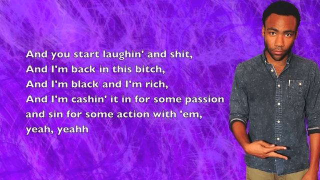 Childish Gambino - Eat Your Vegetables - Lyrics смотреть онлайн