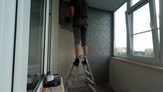 Наша работа/ Сделали ремонт 2х балконов в стиле Лофт смотреть онлайн