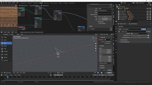 Geometry Nodes: Random Arrays смотреть онлайн