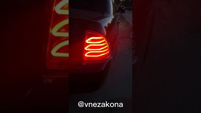 Обзор на задние фонари приора в стиле AMG