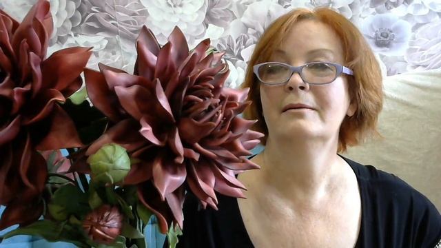 Цветы из изолона , георгины. смотреть онлайн