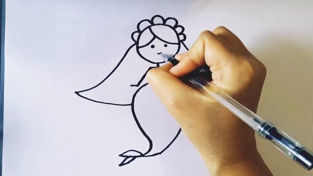 Как нарисовать РУСАЛКУ/Рисунки для детей смотреть онлайн