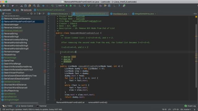 【Edward】LeetCode: 19. Remove Nth Node From End of List 删除链表的倒数第 N 个结点|算法面试|北美求职|刷题|留学生|LeetCode|求职面 смотреть онлайн