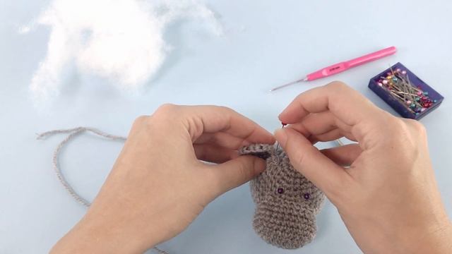 Chubby Hippo amigurumi video tutorial PART 2. How to crochet a little hippopotamus! смотреть онлайн