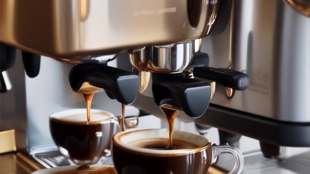 Приготовление кофе в кофемашине