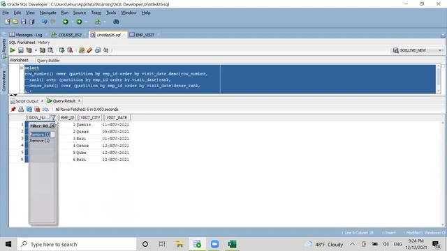 Oracle SQL: Analytic functions смотреть онлайн