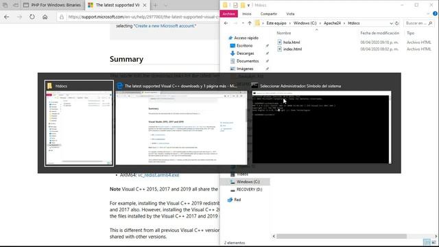 Instalación PHP con Apache смотреть онлайн