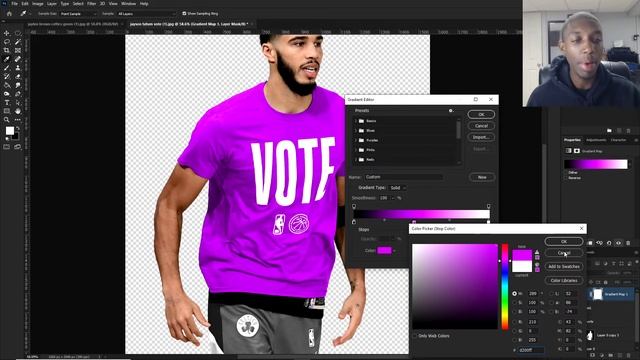 Easily Change Colors With Gradient Maps In Photoshop! | Cal So Scoped смотреть онлайн