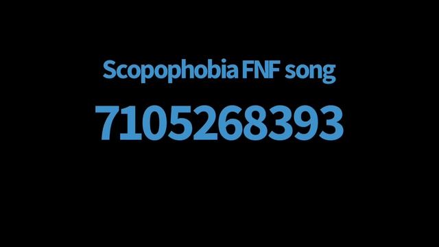 Roblox Scopophobia FNF song ID смотреть онлайн