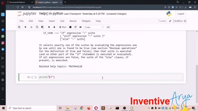 Help() function in python | Python Rapid Programming | Inventivearya смотреть онлайн