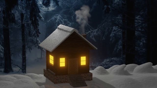 Зимняя сцена - Blender 3D(Eevee) смотреть онлайн