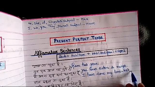 Present Perfect Tense Sentence | present perfect tense affirmative sentences | present perfect tens смотреть онлайн