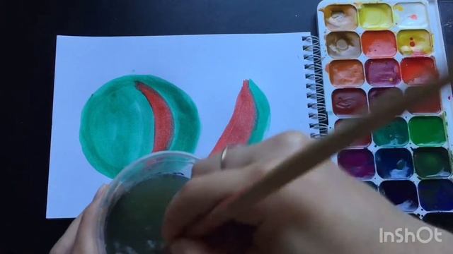 Уроки рисования для детей! Рисуем арбуз смотреть онлайн