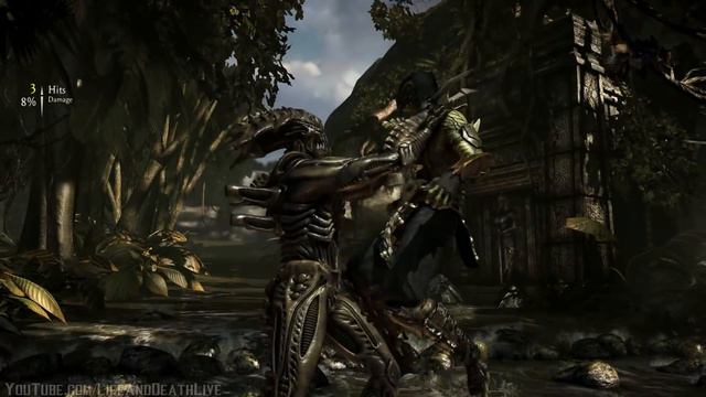 Mortal Kombat XL - Alien/Reptile Mesh Swap Intro, X Ray, Victory Pose, Fatalities смотреть онлайн
