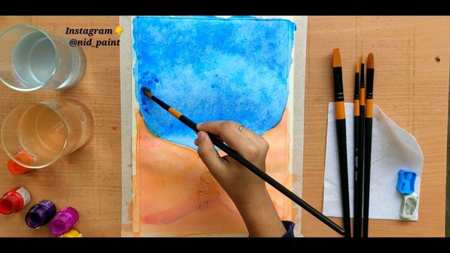 WATERCOLOUR PAINTING OF GALAXY FOR BEGINNERS - step by step смотреть онлайн