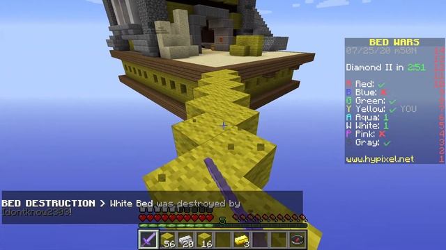 Minecraft Java Playing Bed wars in Solo Mode смотреть онлайн