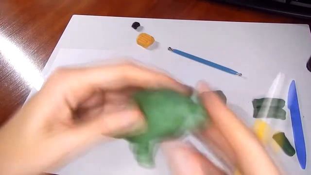 ТРИЦЕРАТОПС - лепка динозавра - Modeling clay смотреть онлайн